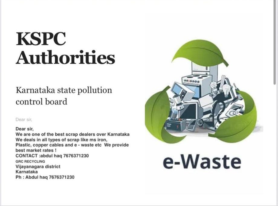 KSPC Authorities - Certified E-waste Partners Karnataka